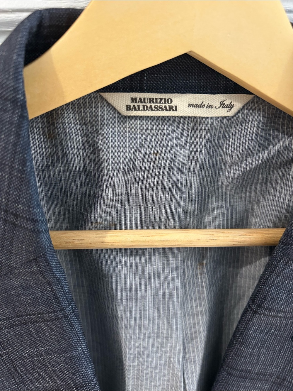 Harry Rosen Dark/Navy Blue Windowpane Sport Coat - Picture 5 of 12